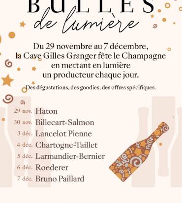 Du Vendredi 29 novembre au samedi 7 Décembre 2019 – Bulles de lumière