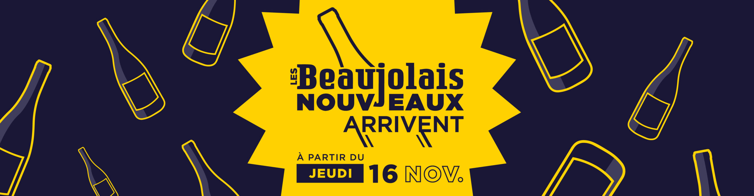 BEAUJOLAIS NOUVEAU – jeudi 16, vendredi 17, et samedi 18 novembre 2023