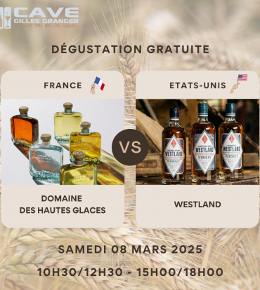 Samedi 08 Mars – Whiskies français VS américains