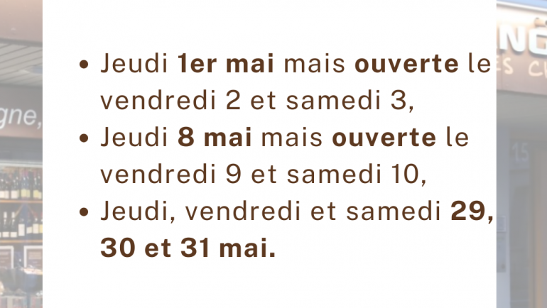 Les jours fériés