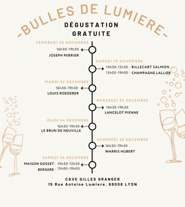 Du Vendredi 28 Novembre au Samedi 06 Décembre 2025 – Bulles de lumière