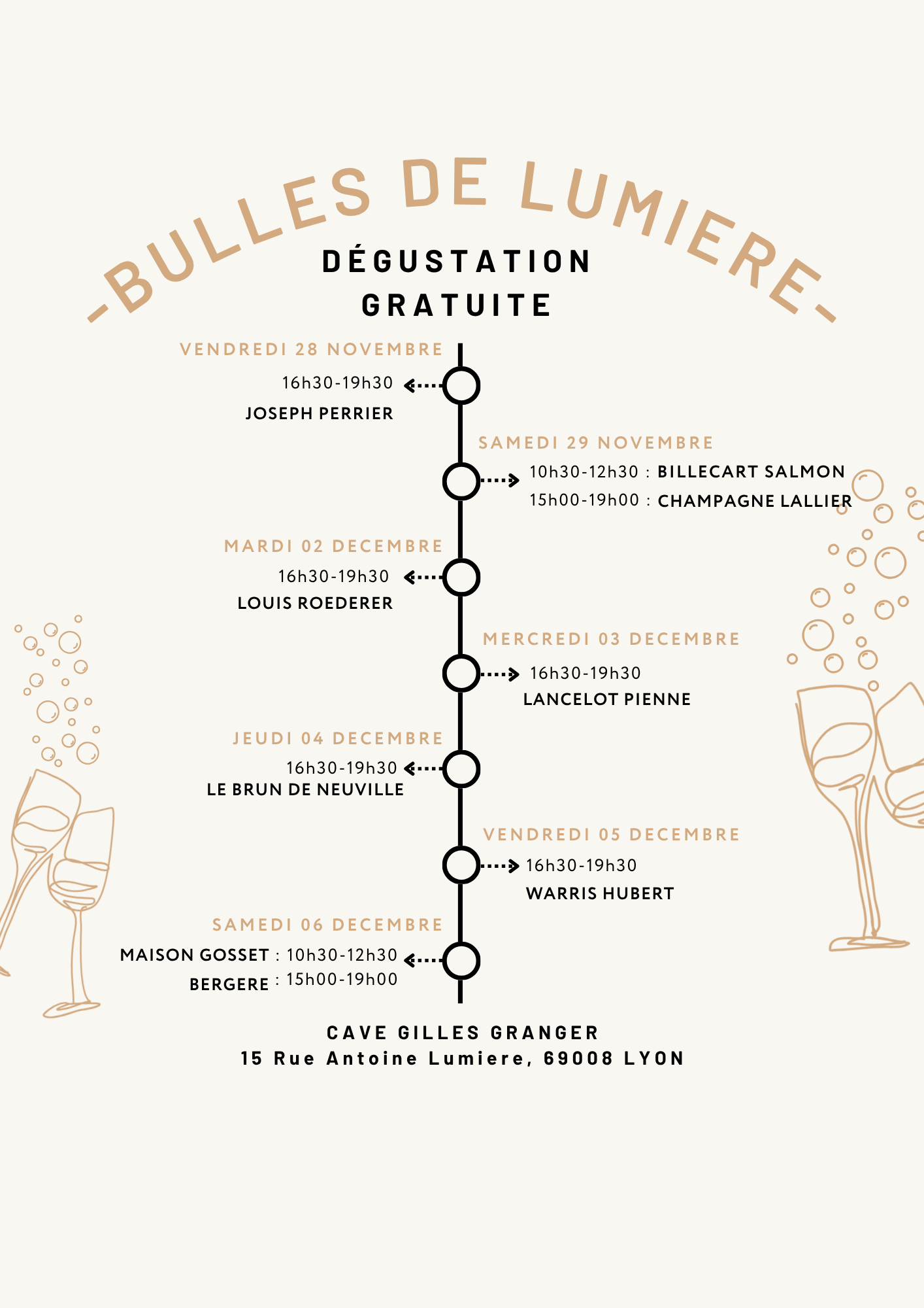 Du Vendredi 28 Novembre au Samedi 06 Décembre 2025 – Bulles de lumière